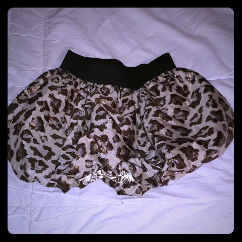 Cheetah print skirt